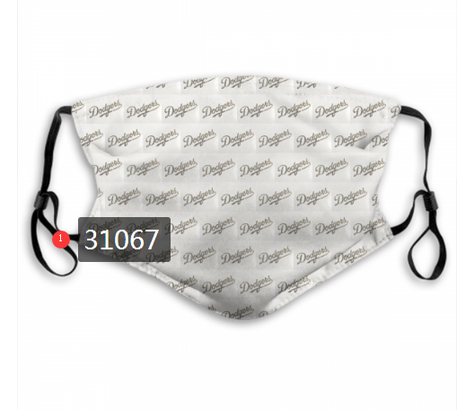 2020 Los Angeles Dodgers Dust mask with filter 15->mlb dust mask->Sports Accessory